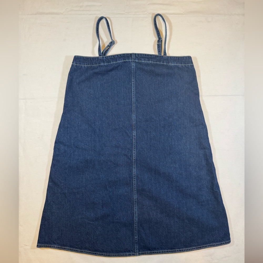 NWT Madewell Women’s Casual Blue Denim Adjustable Dress - Picture 1 of 9